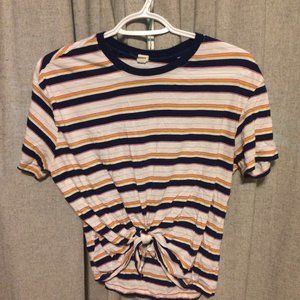 tie up colourful stripped T - shirts